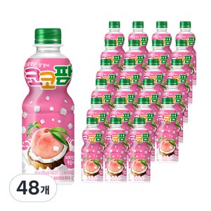 코코팜 피치핑크 복숭아, 300ml, 48개