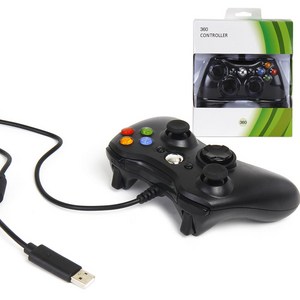 NICEESHOP X-BOX360 호환 벌크 PC용 게임패드 블랙, XBOX Controller, 1개