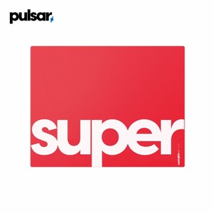 Pulsa PULSAR 슈퍼글라이드 유리 마우스패드 V2 (레드 L)-1.5T, 1개, 레드 L사이즈