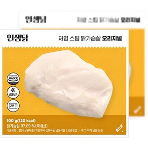 인생닭 저염 스팀 닭가슴살 오리지널 100g, 10개