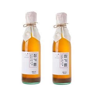 쉬운밥상 고소한 통참깨 100% 참기름, 350ml, 2개