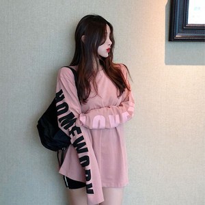 여리여리 소매 레터링 긴팔 티셔츠 HH-B34 봄티셔츠(45861EA) bea*4451Da