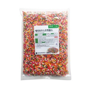 이든타운 레인보우 스프링클스 1kg(사탕 케익 디저트), 1kg, 1개