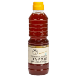 더농부 저온압착 알뜰 참기름 500ml 업소용 대용량 식자재, 1개