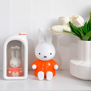 miffy 미피 가습기 귀여운 케릭터 가습기 사무실용 탁상용 USB 가습기, 화이트-블루