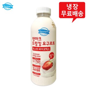 덴마크 드링킹요구르트 딸기 750mLx6병/대용량/무배, 6개, 750ml