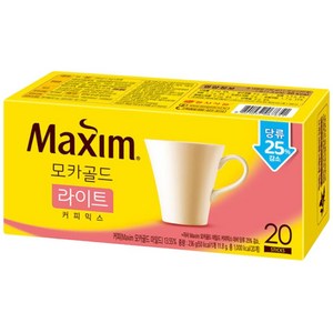 맥심 모카골드 라이트 커피믹스 20T