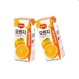 델몬트 드링크 오렌지, 190ml, 96개