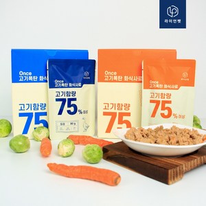 원스 고기폭탄 강아지 고양이 화식 습식 사료 8팩, 오리, 8개, 80g