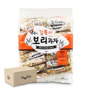 엉클팝 길쭉이 보리과자 400g 10개입 1박스, 10개