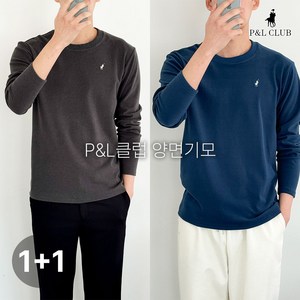 [1+1] P&L클럽 피치기모 남성 편한 데일리 티셔츠