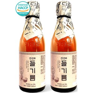 시장쏙 전연화 들기름 350ml 2개입, 2개