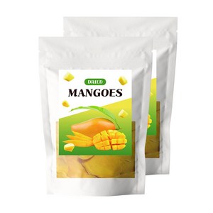 건조 망고 95% 촉촉한 건망고 말랭이 400g, 2개