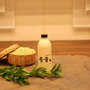 100% 국내산 순수하고 진한 콩물 1000ml, 1L