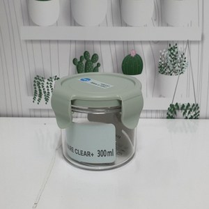 셰프웨어 비스프리 클리어 플러스 밀폐 원형 300ml 항균 실리콘 트라이탄 찬통 용기, 1개