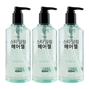 (3개)오릭스 스타일링 헤어젤 420ml, 3개