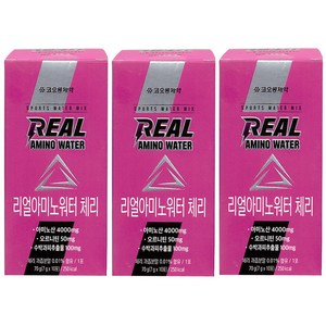 코오롱 리얼아미노워터 체리맛 아미노산 보충 음료, 70g, 3개