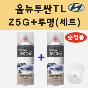 순정품 현대 올뉴투싼TL Z5G 페퍼그레이 스프레이 페인트 + 투명스프레이, 1개