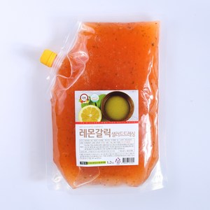 소스맘 유러피안야채 샐러드소스 레몬갈릭샐러드 드레싱 대용량, 1개, 1.2kg