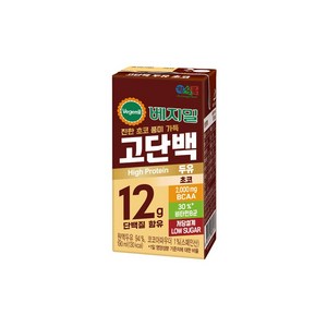 베지밀 고단백 초코두유 190ml 32팩 필수아미노산, 32개