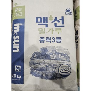 사조 동아원 맥선 중력 3등밀가루, 1개, 20kg