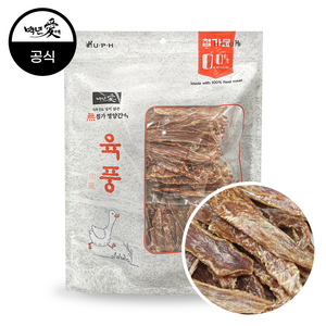 백년애 육풍 무첨가 강아지 간식 오리 슬라이스 540g, 1개