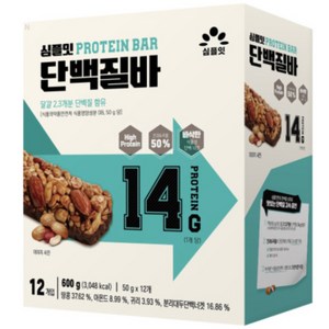 Simpleat 단백질바, 600g, 1개