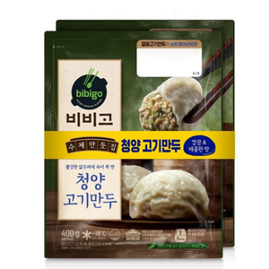 CJ 비비고 수제 청양고기만두 (400g x 2번들), 2개, 400g