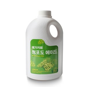 메가카페 청포도 에이드 1.85kg/1.5L 1박스 6개, 1.5L