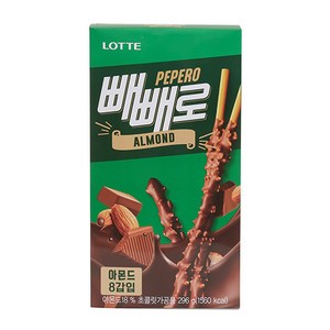 롯데제과 아몬드 빼빼로, 37g, 16개