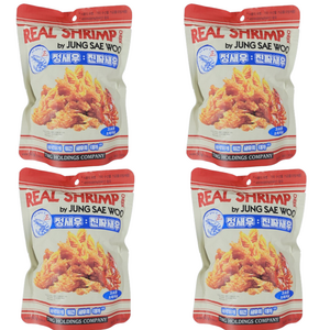 정새우 진짜새우 오리지널맛, 50g, 4개