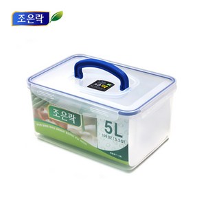 조은락 투명 밀폐용기 4L~12L 냉장고정리 반찬통 김치통, 1개