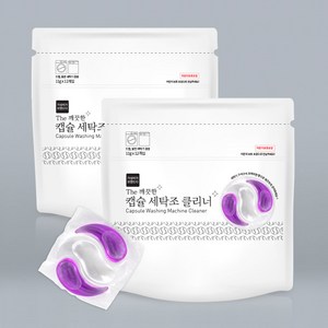 가성비가브랜드다 캡슐 세탁조 클리너 플로랄향 드럼겸용 12개 / 청소 통돌이 세척, 2개, 132g