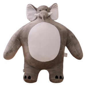 아이끌레 어깡 소두 인형 코끼리, 24cm, 혼합색상, 1개