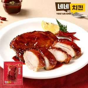 [네네치킨] 네꼬닭 순살 닭다리 레드바베큐맛, 100g, 32개