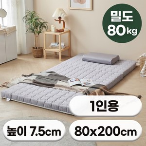 [특가쿠폰] 에코어 3단 접이식 천연라텍스 매트리스 7.5cm 밀도 80kg (미니싱글/미니슈퍼싱글/싱글/슈퍼싱글/퀸)