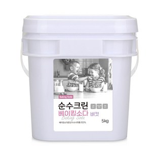 [KG 커머스] 순수크린 베이킹소다 대용량 5KG 버킷타입 다목적세정제, 1개