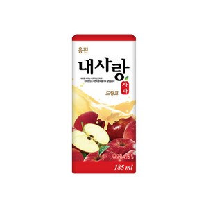 웅진 내사랑 사과 드링크, 185ml, 48개