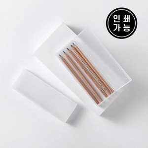 [1+1+1]3개세트반 투명 무지 플라스틱 펜 케이스 1단 필통, 상세페이지 참조