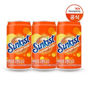 썬키스트 오렌지 소다 탄산음료, 190ml, 30개