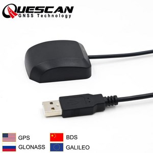 선명한 QUESCAN GPS 커넥터 안드로이드 USB GNSS 안테나 수신기 글로나스 갈릴레오 베이두 위성 UBX-M8030 NEO-M8N QU33N, 한개옵션0, 1개