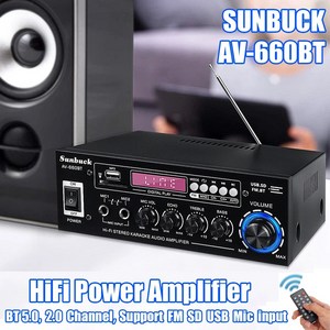 AK35AV660BT 오디오 파워 앰프 블루투스 호환 HIFI 사운드 홈 시어터 시스템, 3)AK35 - US Plug