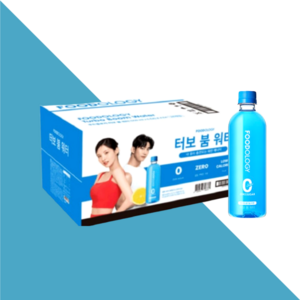 푸드올로지 터보 붐 워터 제로 슈가, 500ml, 24개