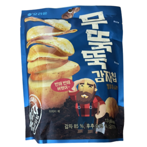 무뚝뚝감자칩 통후추 소금맛 과자, 124g, 1개