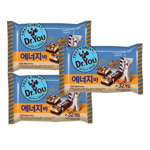 오리온 닥터유 에너지바 미니 330g(32봉입)x3개, 330g, 3개