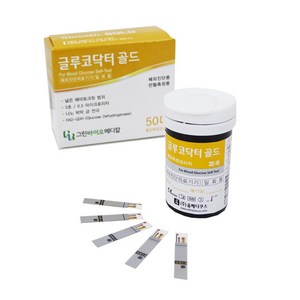 글루코닥터골드 혈당검사지 측정지 시험지 100매, 2개, 50매입