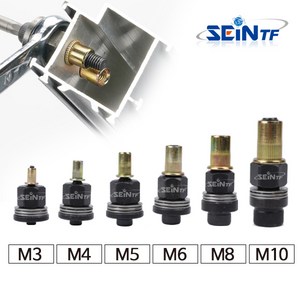 세인티에프 너트 리벳 수동 아답터 팝너트 리벳건 어댑터 리벳못, M3, 1개
