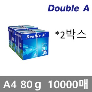 더블A 10000매 복사지 A4용지4박스 80g 더블에이 코리아, A4