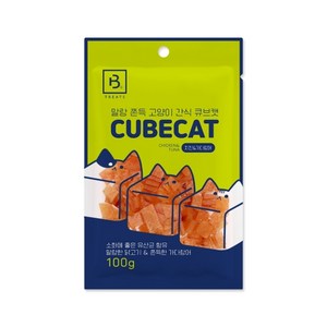 브리더랩 큐브캣 치킨&가다랑어 100g, 3개