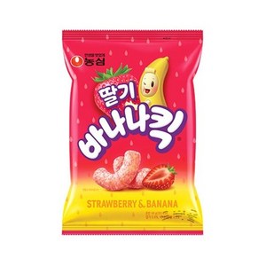 바나나킥 딸기 과자, 60g, 16개